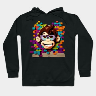 MONKEY SMILING WITH SUNGLASSES ON Hoodie